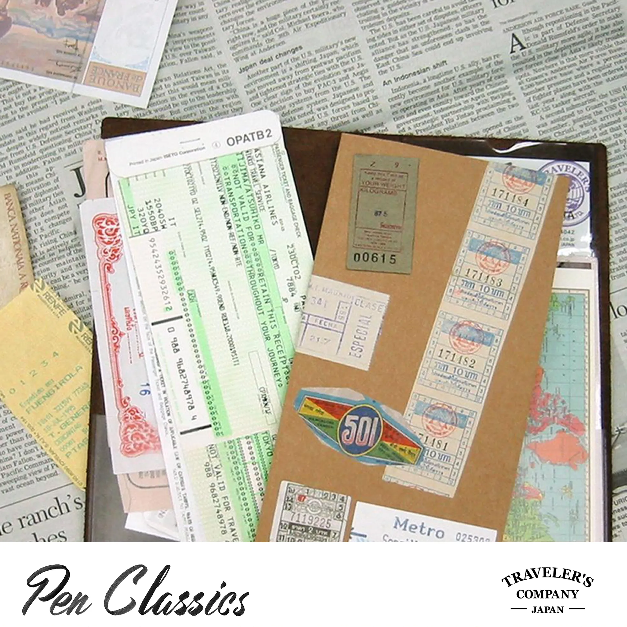 Traveler's Notebook Regular Accessory 004 - Pocket Stickers