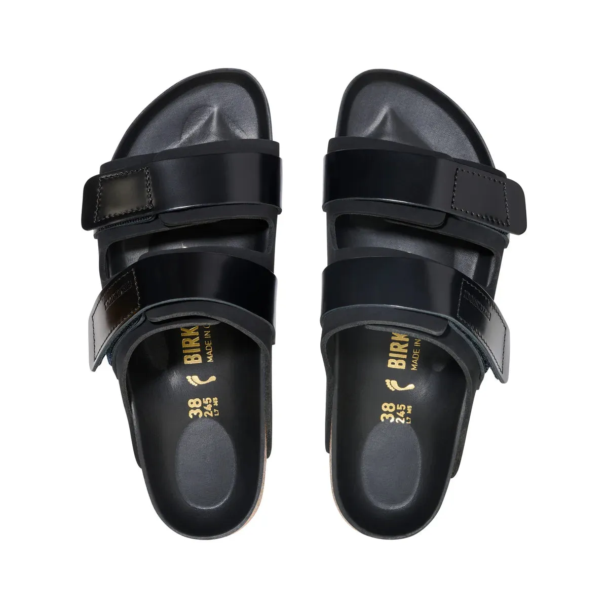 Uji - High Shine Black Nubuck Leather - Reg