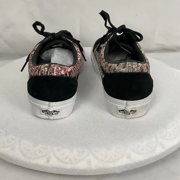 Vans Old Skool DX Woven Tapestry Fabric &amp; Suede Men’s Sz 7/ Women’s Sz 8.5
