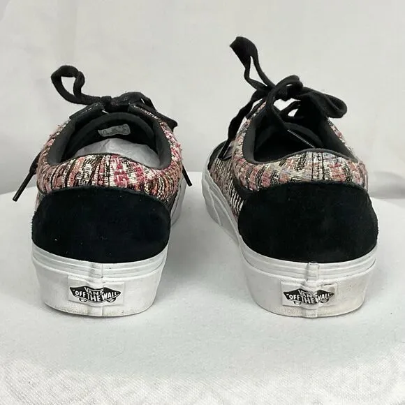 Vans Old Skool DX Woven Tapestry Fabric &amp; Suede Men’s Sz 7/ Women’s Sz 8.5