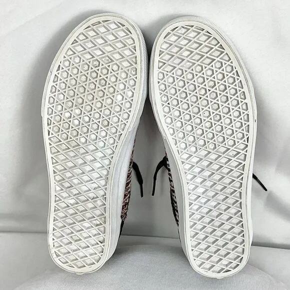 Vans Old Skool DX Woven Tapestry Fabric &amp; Suede Men’s Sz 7/ Women’s Sz 8.5