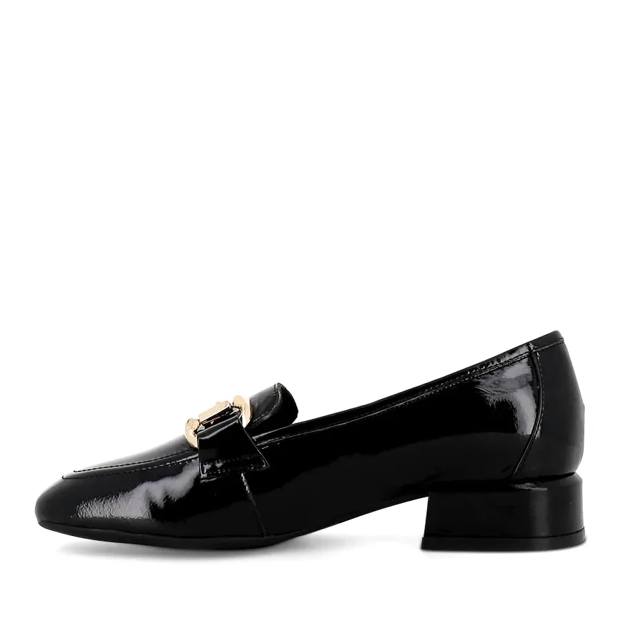 Velam Black Patent Leather Loafers