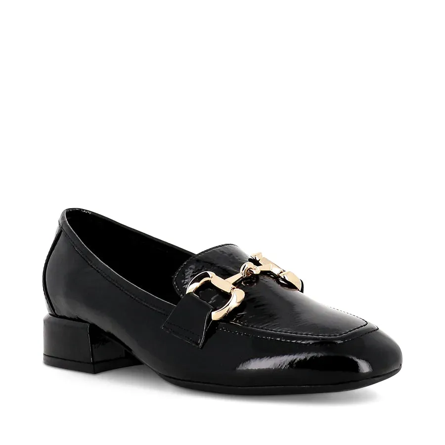 Velam Black Patent Leather Loafers