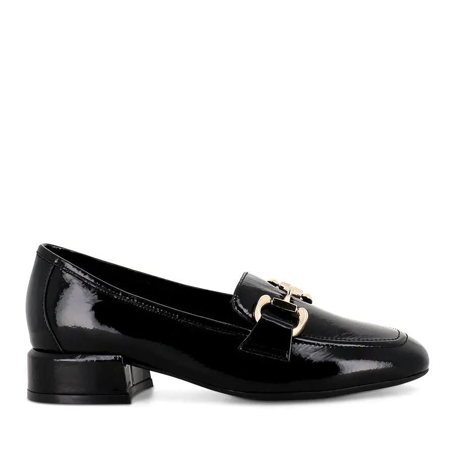 Velam Black Patent Leather Loafers