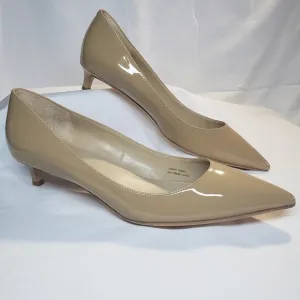 Via spiga patent leather nude pump