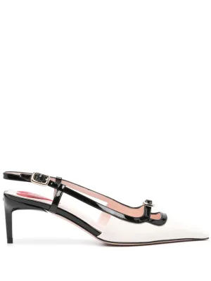 Viv canard slingback pumps