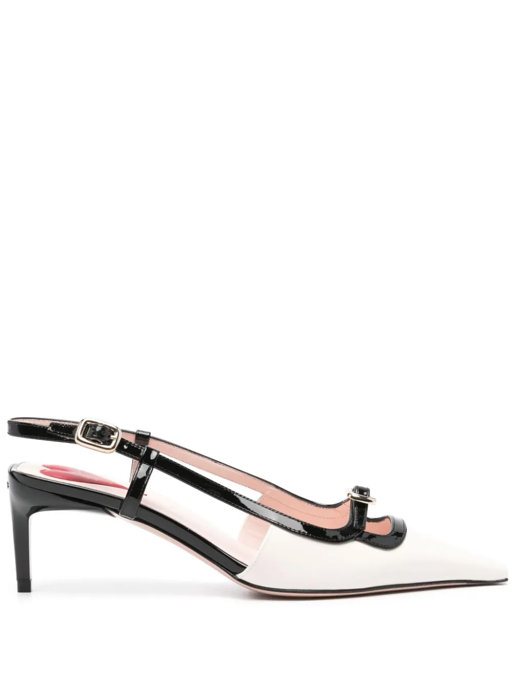 Viv canard slingback pumps