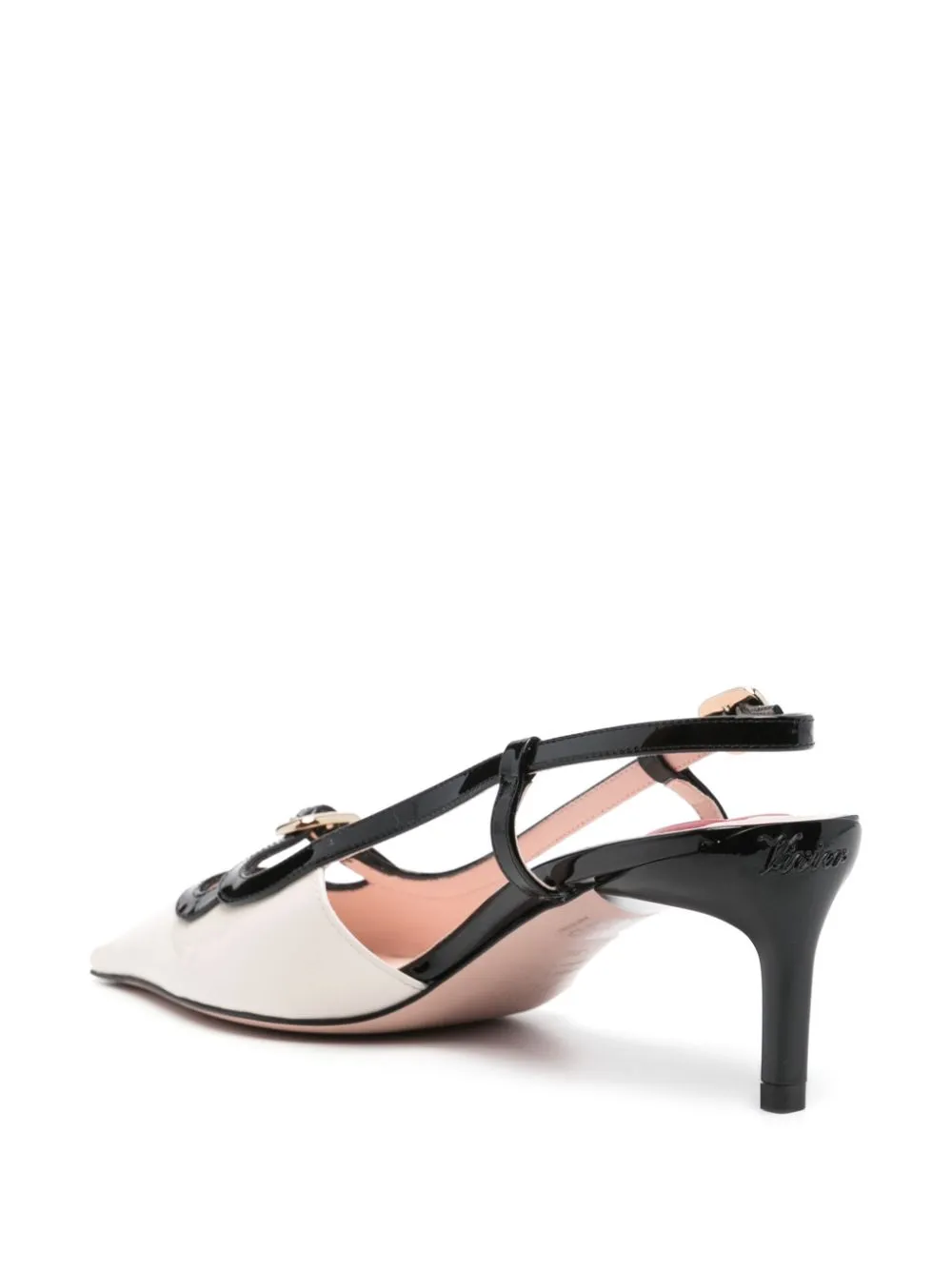 Viv canard slingback pumps