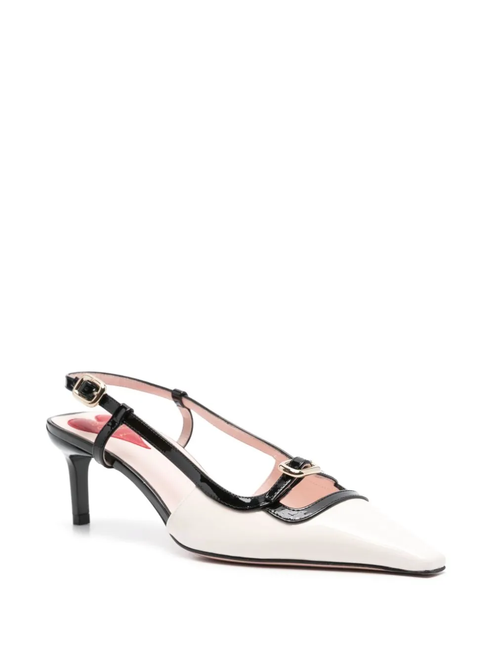 Viv canard slingback pumps
