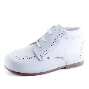White Leather Boot