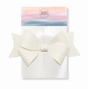 White Persephone Hair Bow