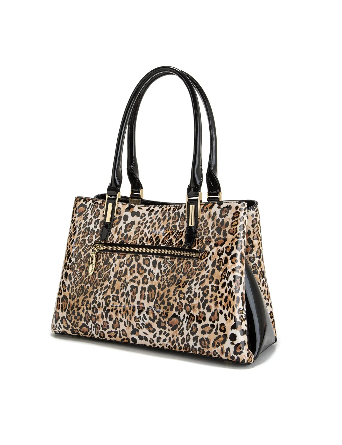 WILD CAT TRIPLE COMPARTMENT LEATHER BAG- SN88-0378