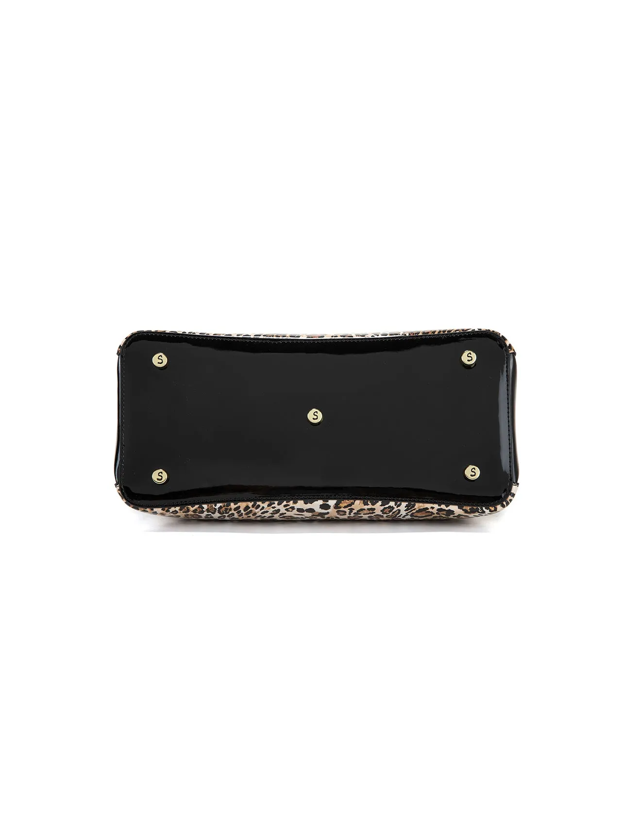 WILD CAT TRIPLE COMPARTMENT LEATHER BAG- SN88-0378