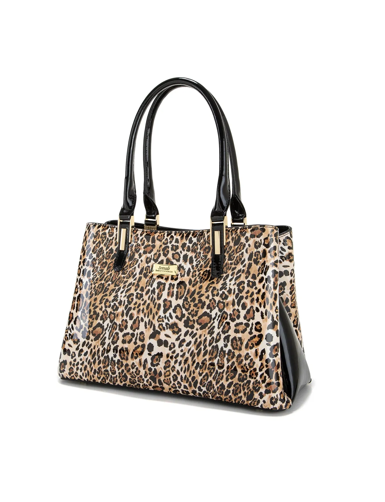 WILD CAT TRIPLE COMPARTMENT LEATHER BAG- SN88-0378