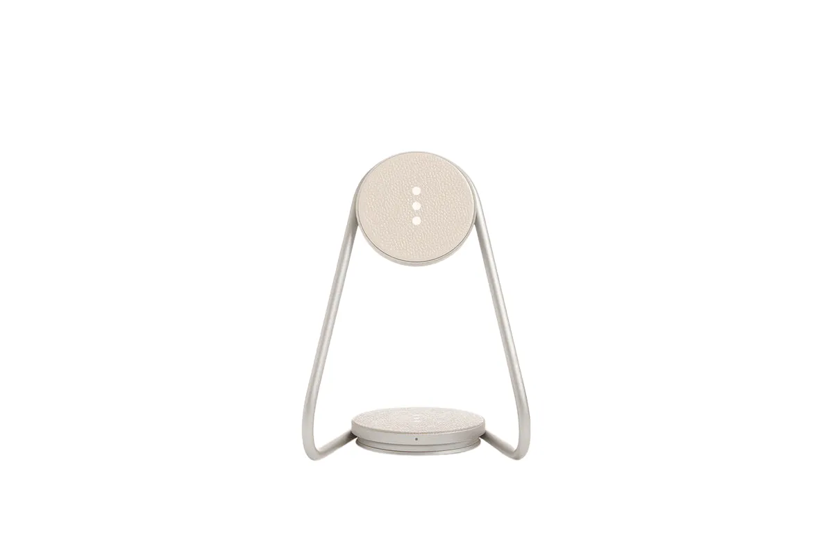 Wireless Charging Stand in Bone