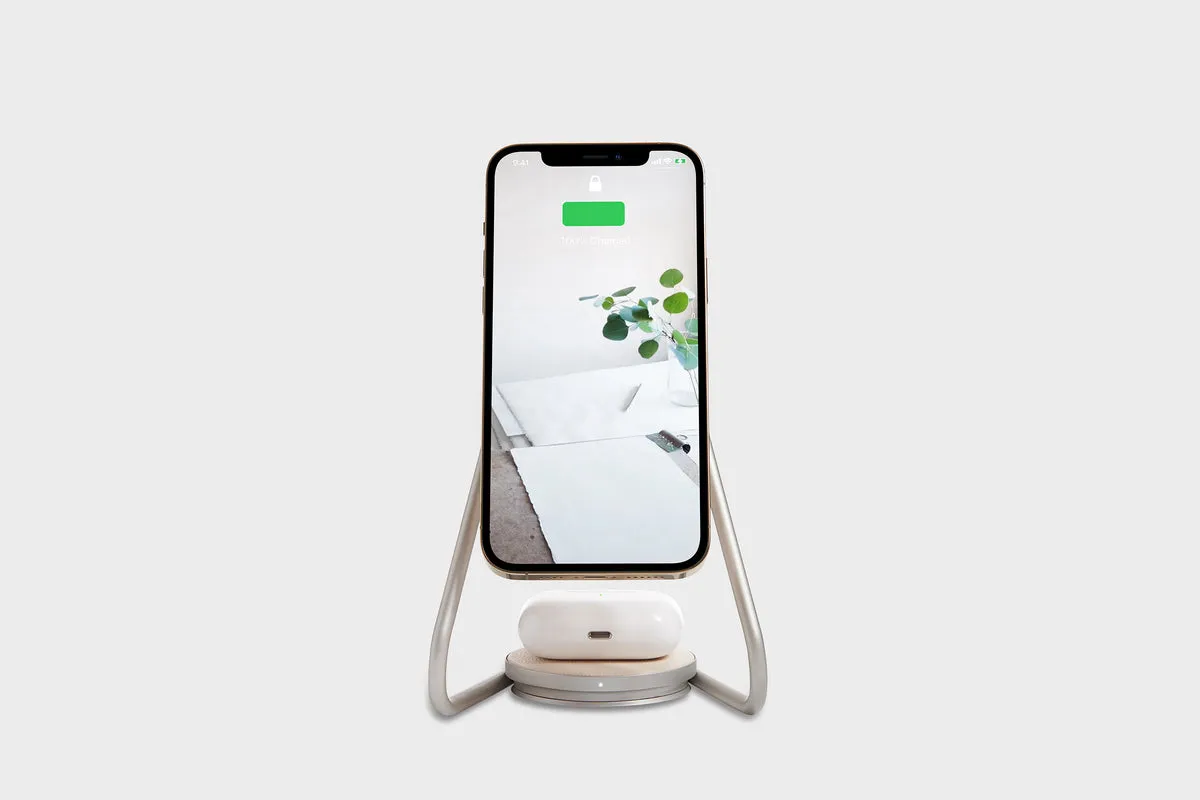 Wireless Charging Stand in Bone