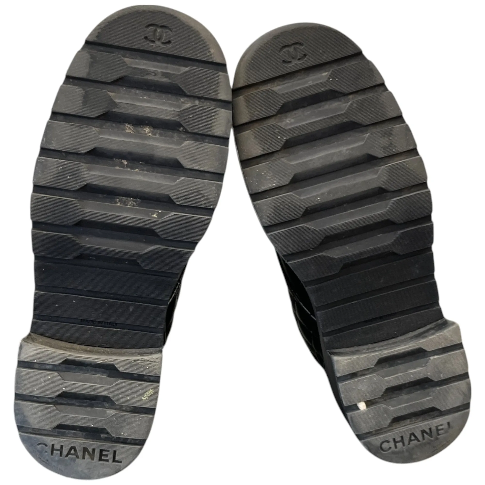 Women's Quilted Cc Logo Boots Black Size EU 38 / UK 5