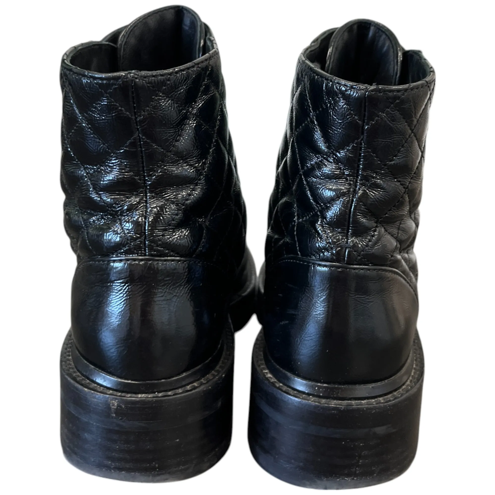 Women's Quilted Cc Logo Boots Black Size EU 38 / UK 5
