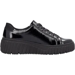 Women's Rieker N2501-00 Nero/Schwarz/Black Crashlack Patent Leather