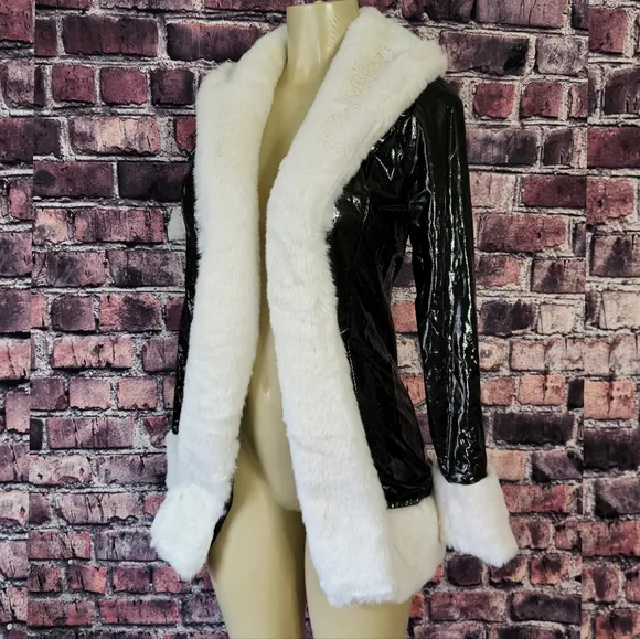 Work of Fiction Faux Fur Vinyl Jacket