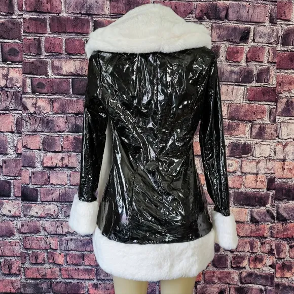 Work of Fiction Faux Fur Vinyl Jacket