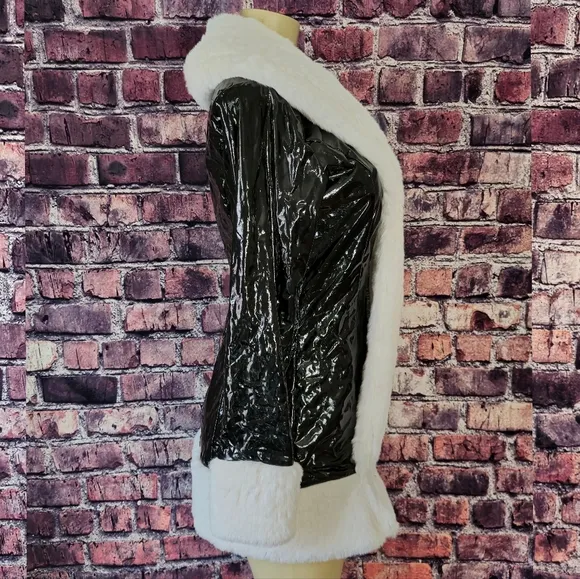Work of Fiction Faux Fur Vinyl Jacket