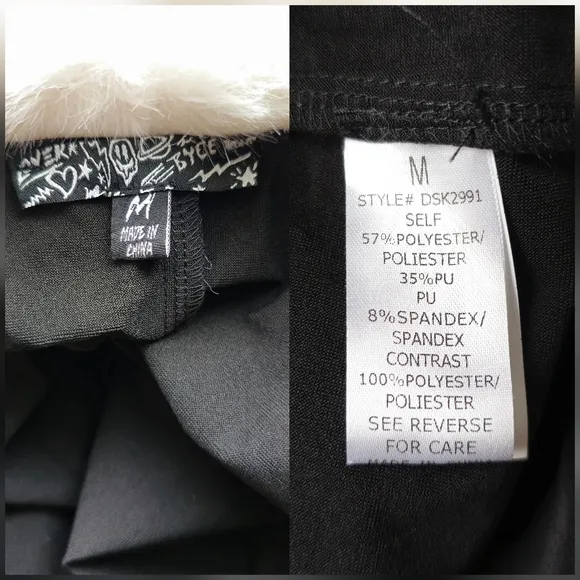 Work of Fiction Faux Fur Vinyl Jacket