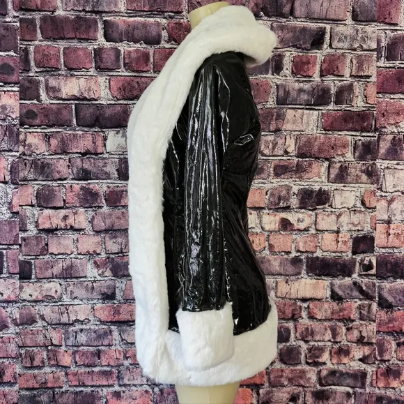 Work of Fiction Faux Fur Vinyl Jacket