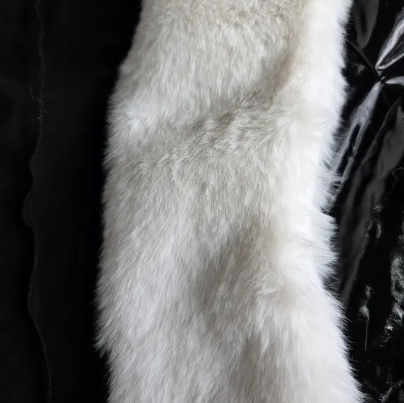 Work of Fiction Faux Fur Vinyl Jacket