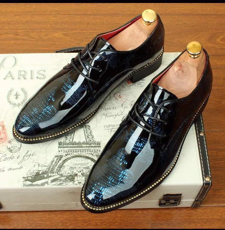World Map Patent Casual And Party Wear Shoes For Men-JonasParamount