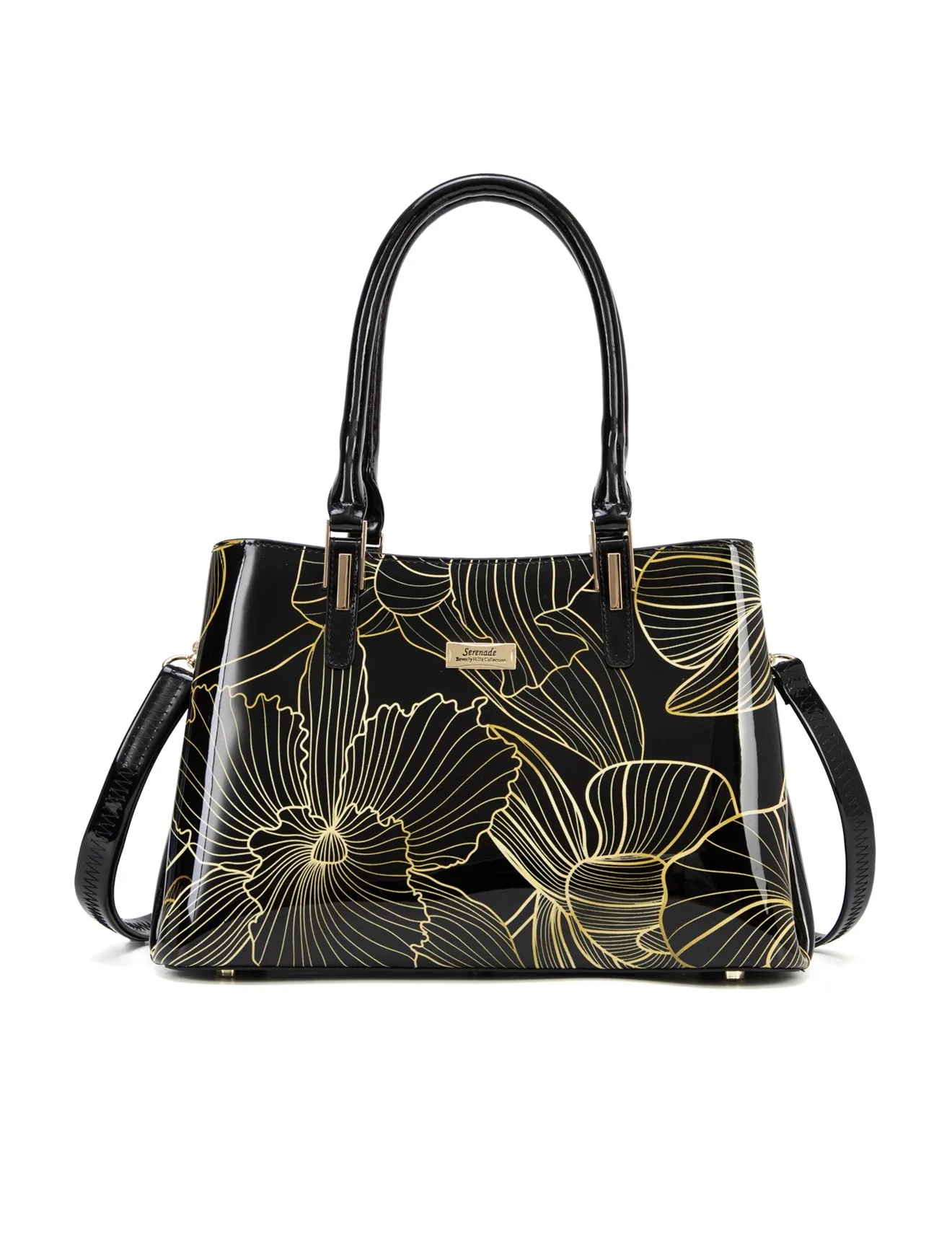 YASMIN TRIPLE COMPARTMENT LEATHER BAG