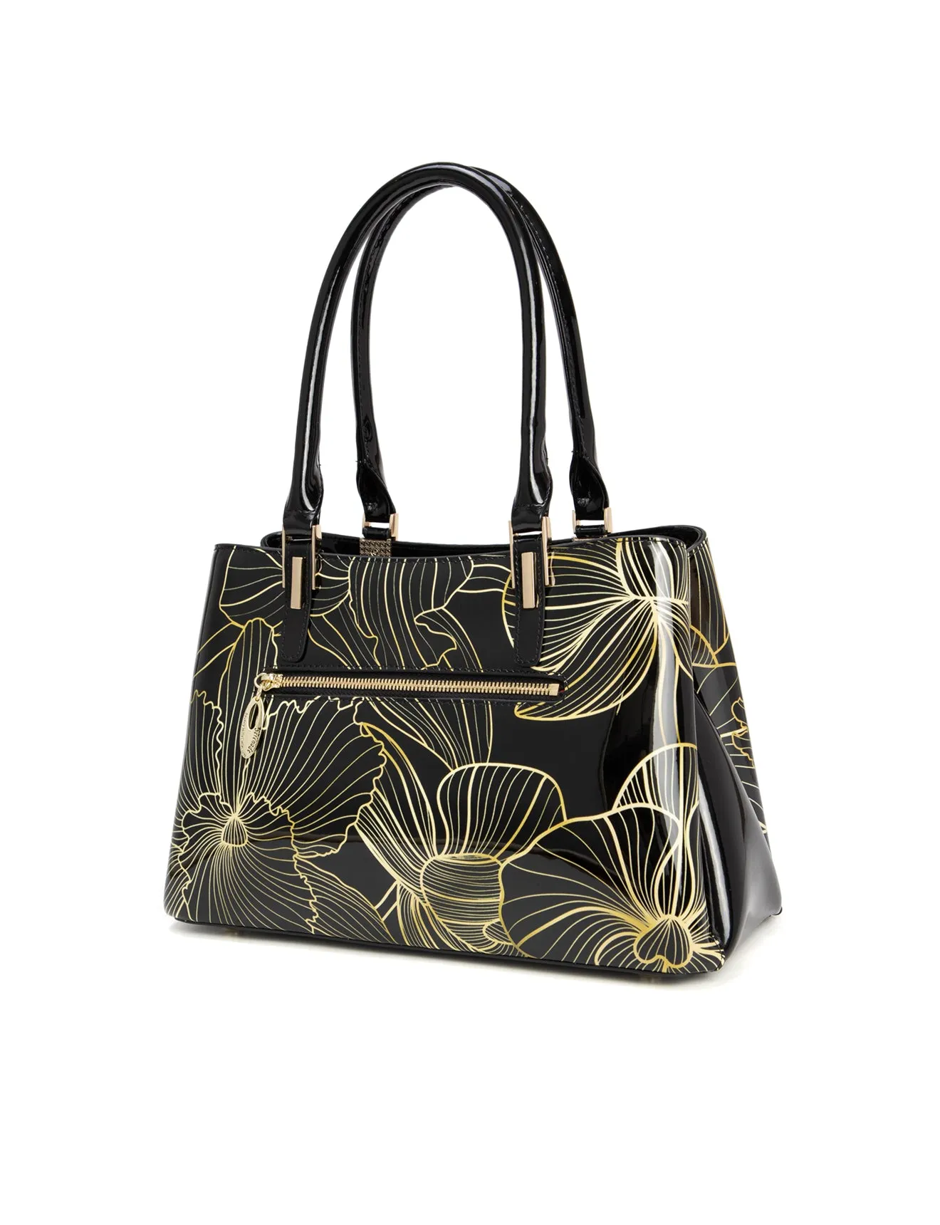YASMIN TRIPLE COMPARTMENT LEATHER BAG